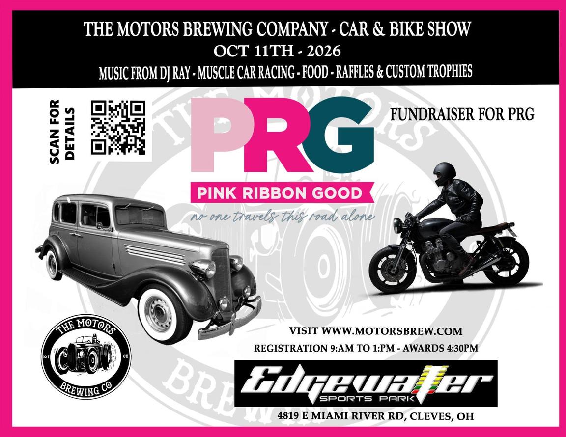 The Motors Brewing Company - Car & Bike Show Fundraiser for www.pinkribbongood.org